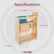 Rev-A-Shelf Maple Veneer, Light Brown, 10.13 in W, 25.5 in H, 21.63 in D, 21.63 in L, Light Brown 448KB-BCSC-9C - alternate 11